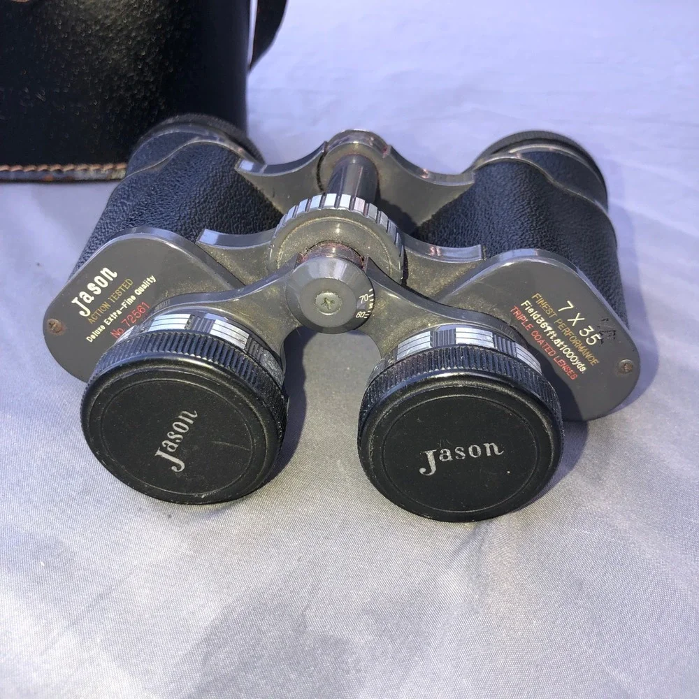 Vintage Jason‎ 7x35 Extra-Fine Quality Binoculars Coated Lenses Japan with Case